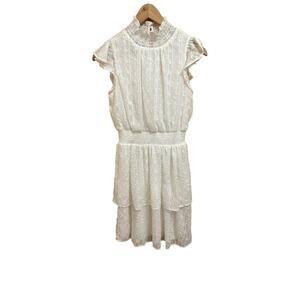 BCX Womens Juniors Smocked Midi Cocktail and Party Dress Size Small